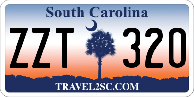 SC license plate ZZT320