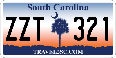 SC license plate ZZT321