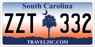 SC license plate ZZT332