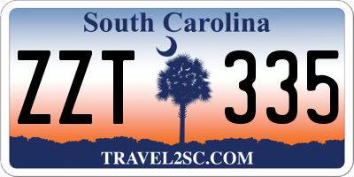 SC license plate ZZT335