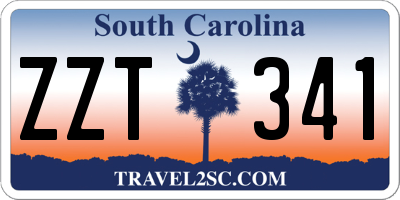 SC license plate ZZT341