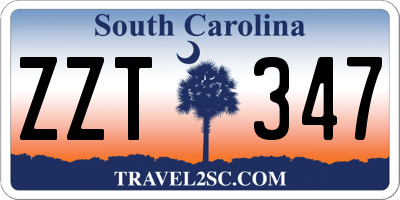 SC license plate ZZT347