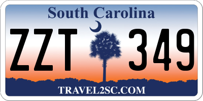 SC license plate ZZT349