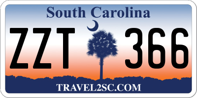 SC license plate ZZT366