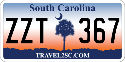 SC license plate ZZT367