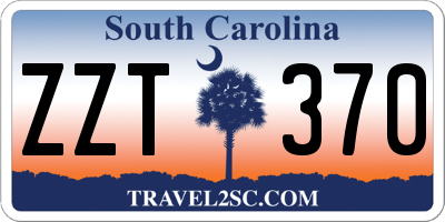 SC license plate ZZT370