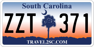 SC license plate ZZT371