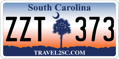 SC license plate ZZT373