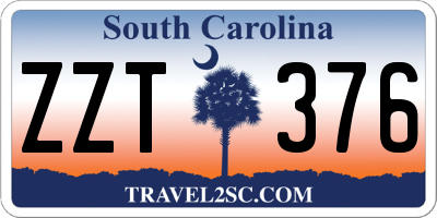 SC license plate ZZT376