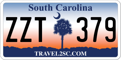 SC license plate ZZT379