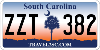 SC license plate ZZT382