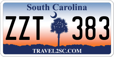 SC license plate ZZT383