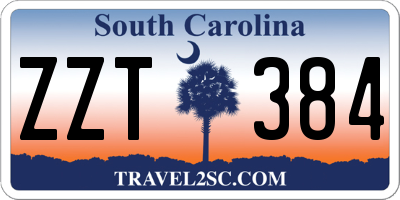 SC license plate ZZT384