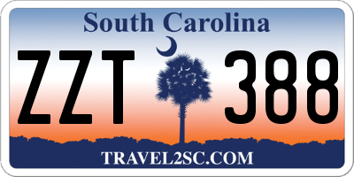 SC license plate ZZT388