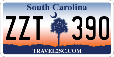 SC license plate ZZT390