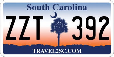 SC license plate ZZT392