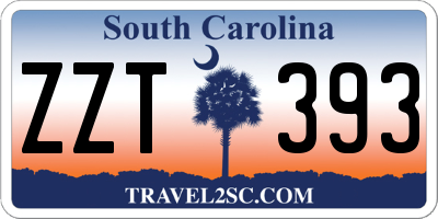 SC license plate ZZT393