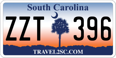 SC license plate ZZT396