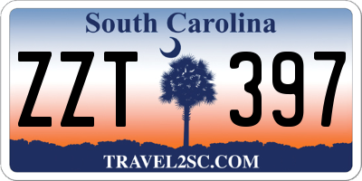 SC license plate ZZT397