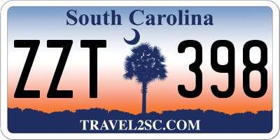 SC license plate ZZT398