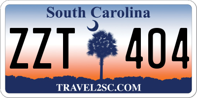 SC license plate ZZT404