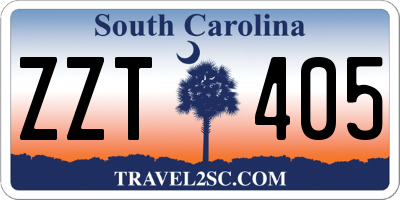 SC license plate ZZT405