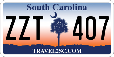 SC license plate ZZT407