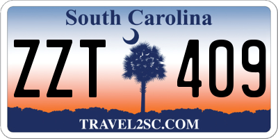 SC license plate ZZT409