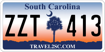 SC license plate ZZT413