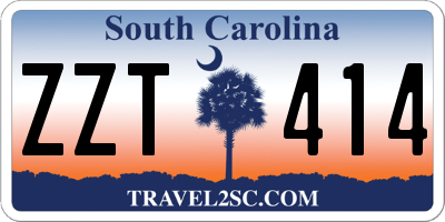 SC license plate ZZT414