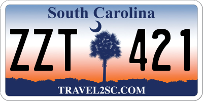 SC license plate ZZT421