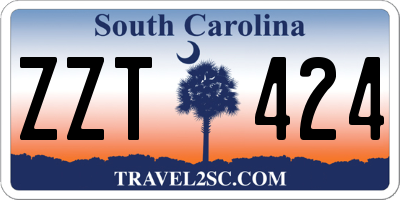 SC license plate ZZT424