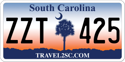 SC license plate ZZT425