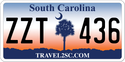 SC license plate ZZT436