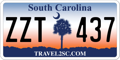 SC license plate ZZT437