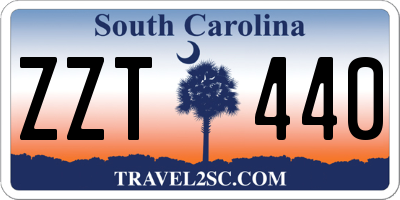 SC license plate ZZT440