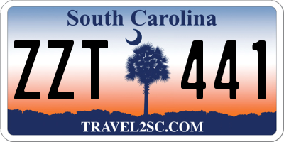 SC license plate ZZT441