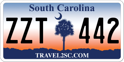 SC license plate ZZT442