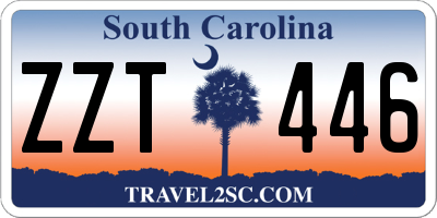 SC license plate ZZT446
