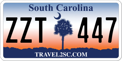 SC license plate ZZT447