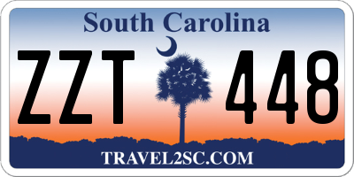 SC license plate ZZT448