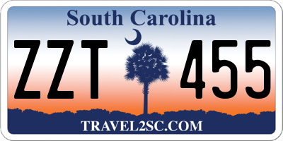 SC license plate ZZT455