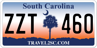 SC license plate ZZT460