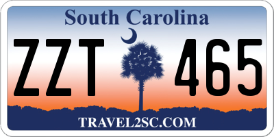SC license plate ZZT465