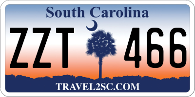 SC license plate ZZT466