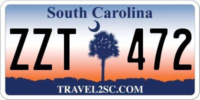 SC license plate ZZT472