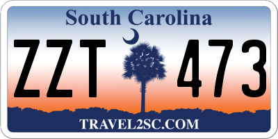 SC license plate ZZT473