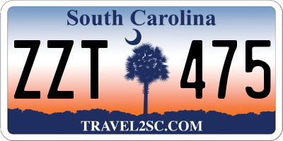 SC license plate ZZT475