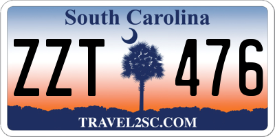 SC license plate ZZT476