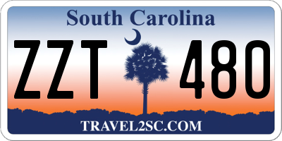 SC license plate ZZT480